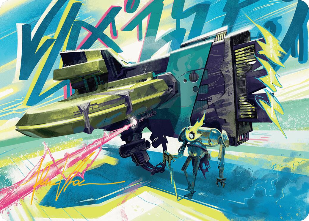 Salvation Engine Art Card (Gold-Stamped Signature) [Aetherdrift Art Series] | Jomio and Rueliete's Cards and Comics