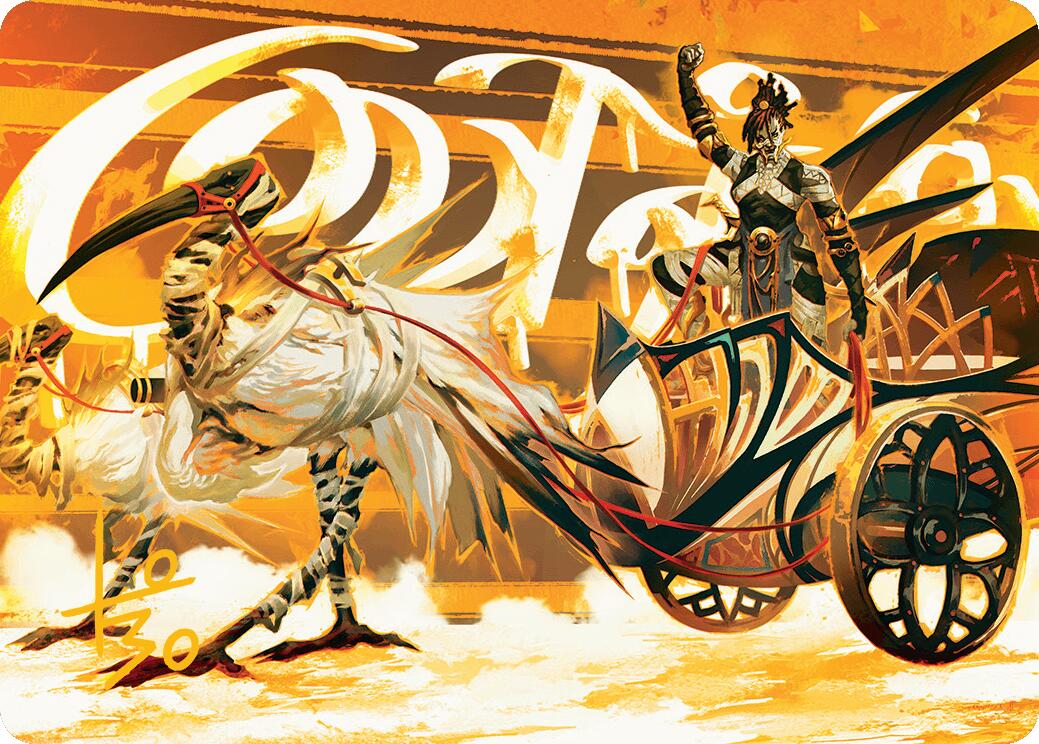Skyseer's Chariot Art Card (Gold-Stamped Signature) [Aetherdrift Art Series] | Jomio and Rueliete's Cards and Comics