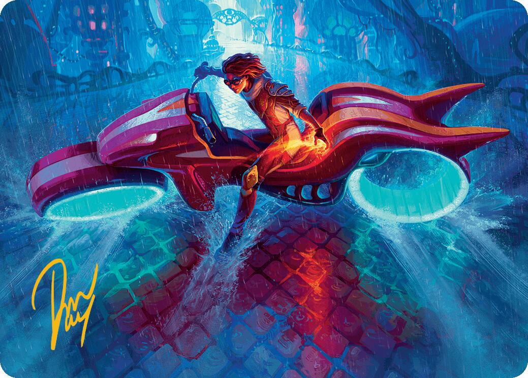 Chandra, Spark Hunter Art Card (Gold-Stamped Signature) [Aetherdrift Art Series] | Jomio and Rueliete's Cards and Comics
