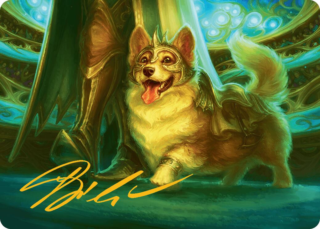District Mascot Art Card (30/54) (Gold-Stamped Signature) [Aetherdrift Art Series] | Jomio and Rueliete's Cards and Comics