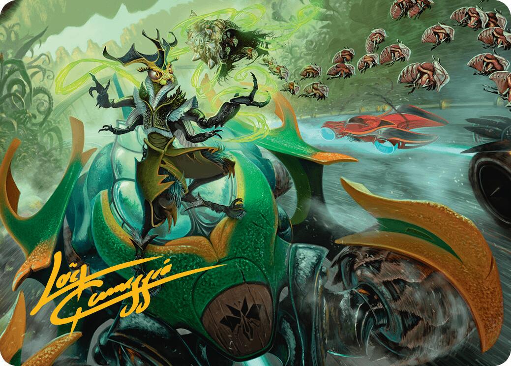 Aatchik, Emerald Radian Art Card (15/54) (Gold-Stamped Signature) [Aetherdrift Art Series] | Jomio and Rueliete's Cards and Comics