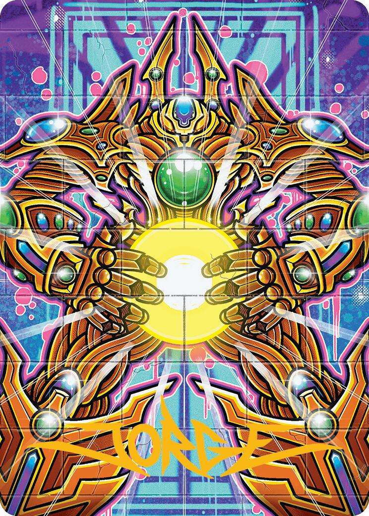 Brightglass Gearhulk Art Card (Gold-Stamped Signature) [Aetherdrift Art Series] | Jomio and Rueliete's Cards and Comics