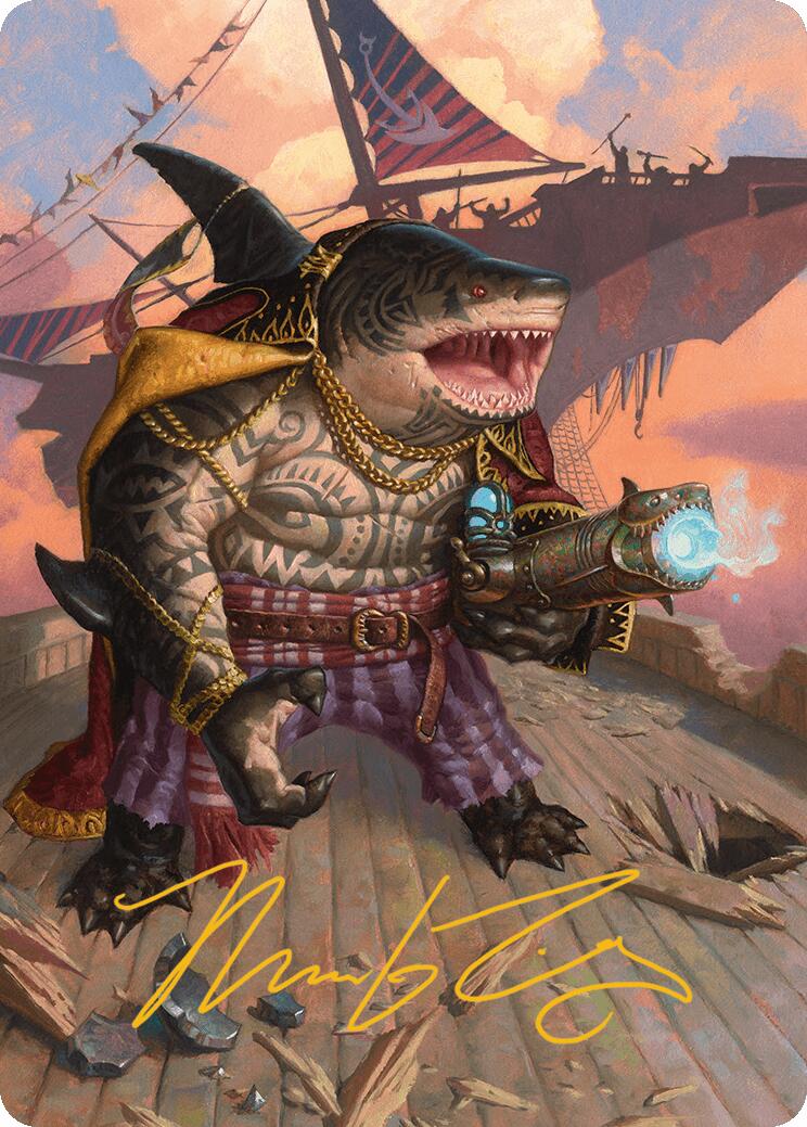Captain Howler, Sea Scourge Art Card (4/54) (Gold-Stamped Signature) [Aetherdrift Art Series] | Jomio and Rueliete's Cards and Comics