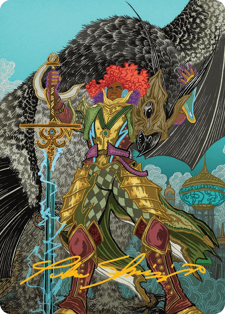Caradora, Heart of Alacria Art Card (3/54) (Gold-Stamped Signature) [Aetherdrift Art Series] | Jomio and Rueliete's Cards and Comics