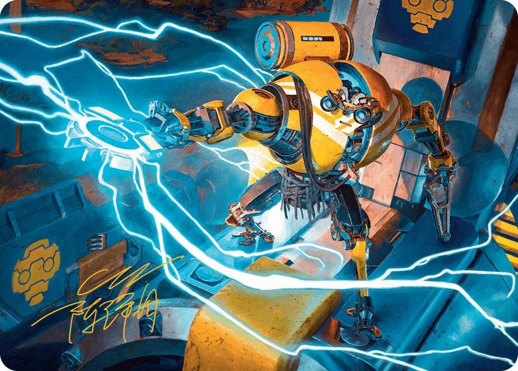Mendicant Core, Guidelight Art Card (12/54) (Gold-Stamped Signature) [Aetherdrift Art Series] | Jomio and Rueliete's Cards and Comics