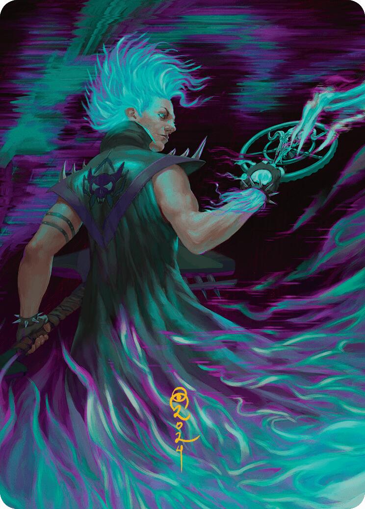 Winter, Cursed Rider Art Card (Gold-Stamped Signature) [Aetherdrift Art Series] | Jomio and Rueliete's Cards and Comics