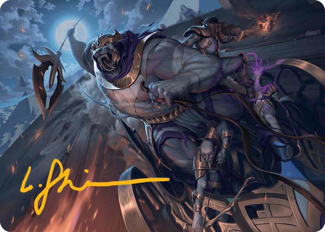 Zahur, Glory's Past Art Card (Gold-Stamped Signature) [Aetherdrift Art Series] | Jomio and Rueliete's Cards and Comics