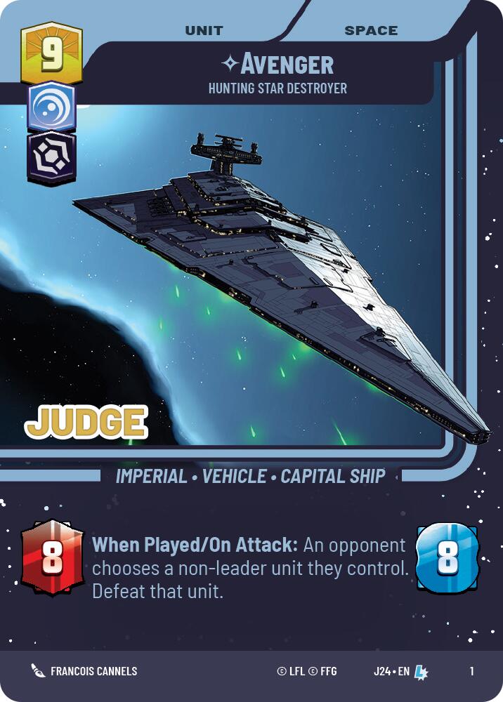 Avenger - Hunting Star Destroyer (1) (1) [Judge Promos] | Jomio and Rueliete's Cards and Comics