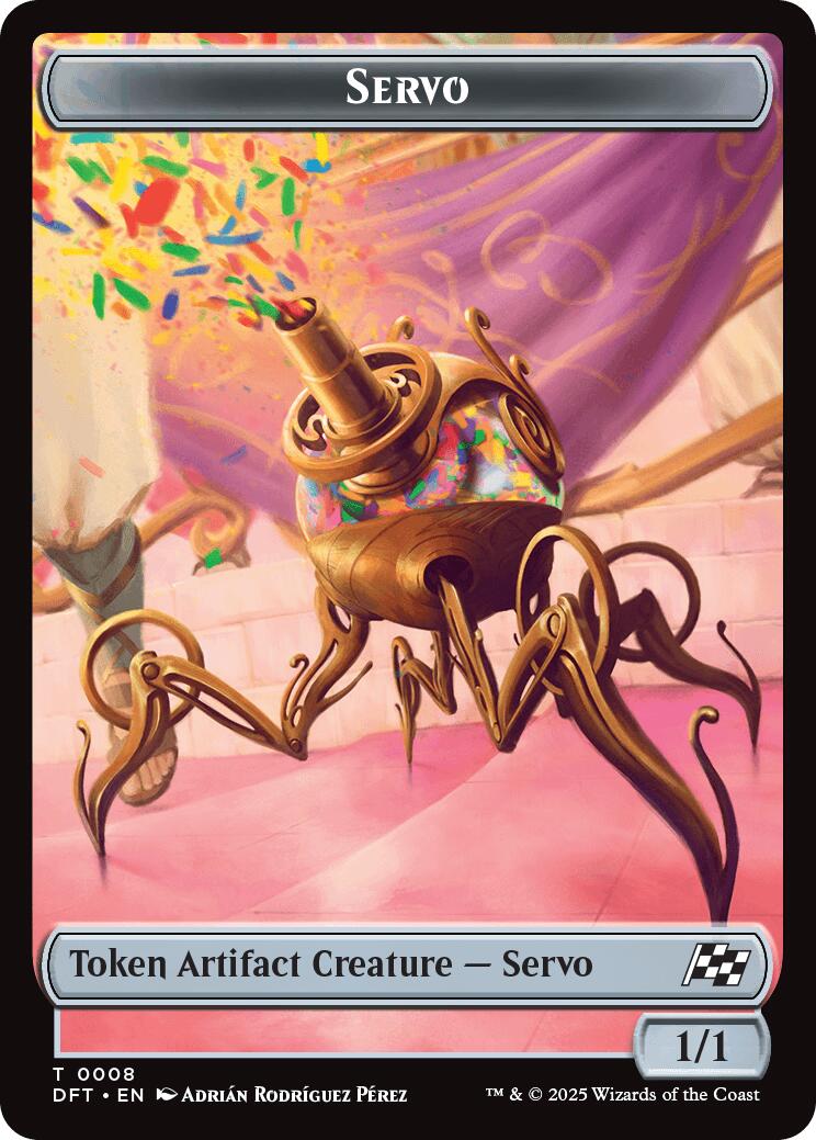 Servo // Thopter (0009) Double-Sided Token [Aetherdrift Tokens] | Jomio and Rueliete's Cards and Comics