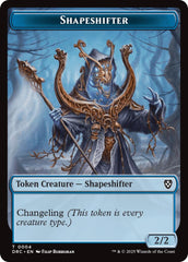 Shapeshifter // Zombie (0003) Double-Sided Token [Aetherdrift Commander Tokens] | Jomio and Rueliete's Cards and Comics