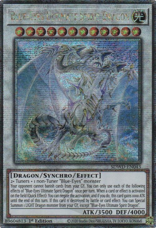 Blue-Eyes Ultimate Spirit Dragon (Quarter Century Secret Rare) [SDWD-EN043] Quarter Century Secret Rare | Jomio and Rueliete's Cards and Comics