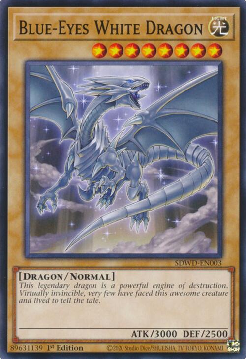 Blue-Eyes White Dragon [SDWD-EN003] Common | Jomio and Rueliete's Cards and Comics
