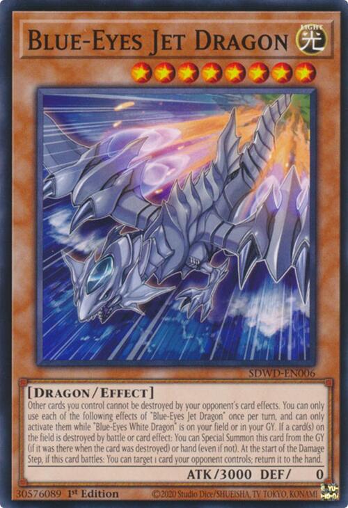 Blue-Eyes Jet Dragon [SDWD-EN006] Common | Jomio and Rueliete's Cards and Comics