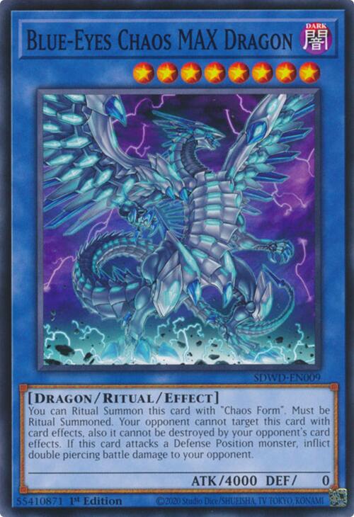 Blue-Eyes Chaos MAX Dragon [SDWD-EN009] Common | Jomio and Rueliete's Cards and Comics