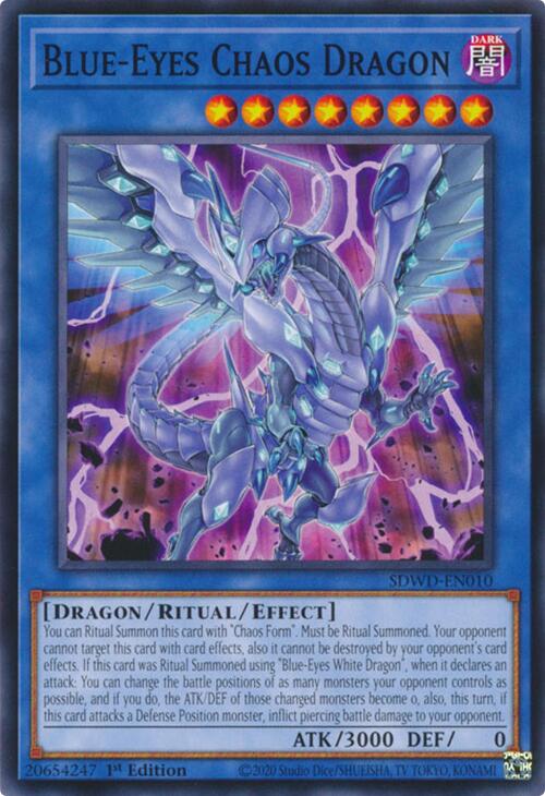 Blue-Eyes Chaos Dragon [SDWD-EN010] Common | Jomio and Rueliete's Cards and Comics