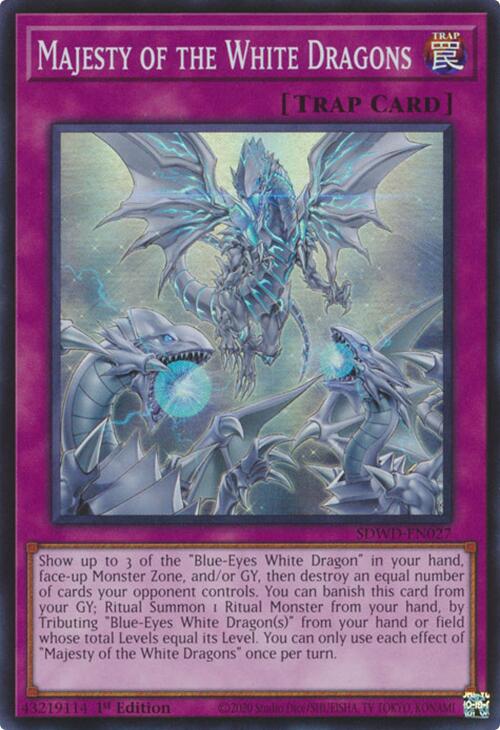 Majesty of the White Dragons [SDWD-EN027] Super Rare | Jomio and Rueliete's Cards and Comics