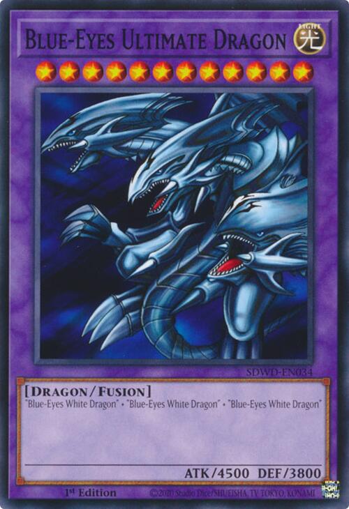 Blue-Eyes Ultimate Dragon [SDWD-EN034] Common | Jomio and Rueliete's Cards and Comics