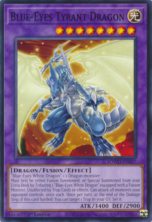 Blue-Eyes Tyrant Dragon [SDWD-EN037] Common | Jomio and Rueliete's Cards and Comics