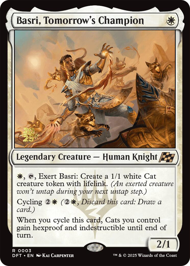 Basri, Tomorrow's Champion [Aetherdrift Prerelease Promos] | Jomio and Rueliete's Cards and Comics