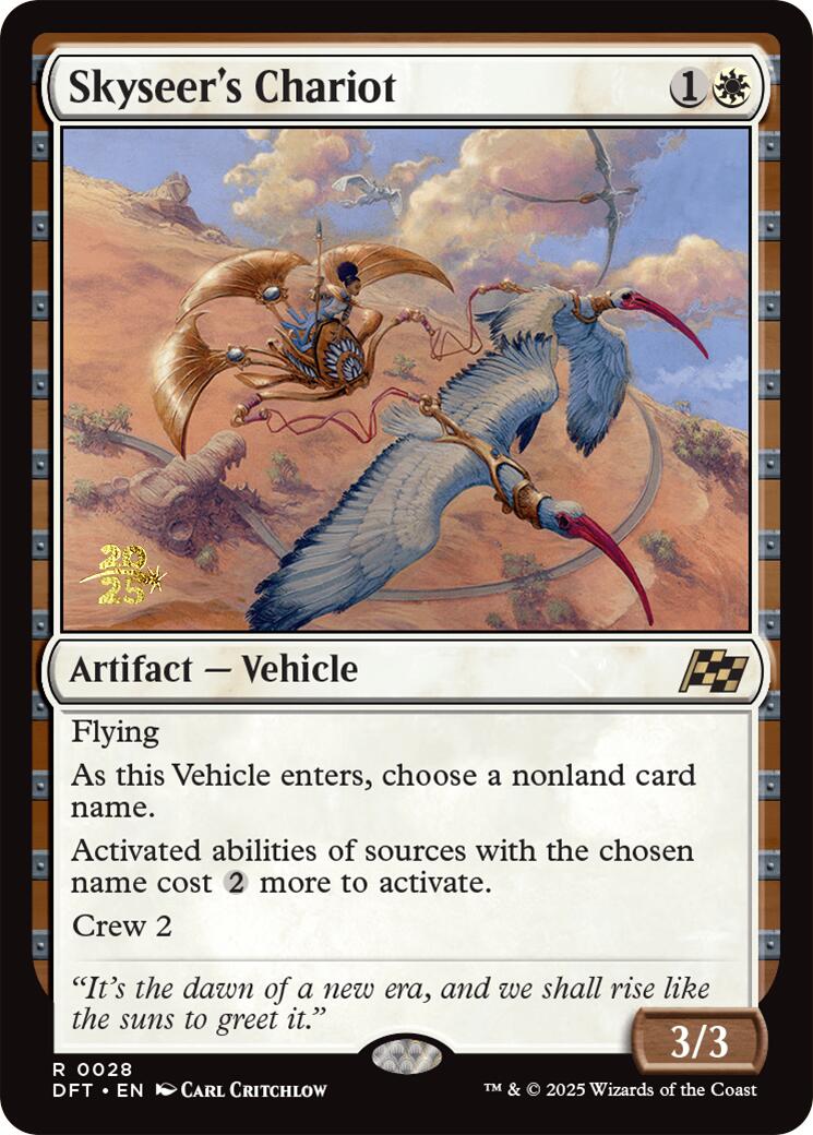 Skyseer's Chariot [Aetherdrift Prerelease Promos] | Jomio and Rueliete's Cards and Comics