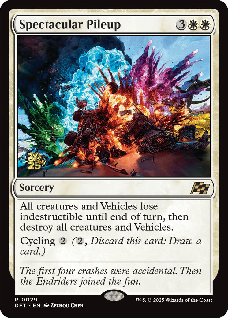 Spectacular Pileup [Aetherdrift Prerelease Promos] | Jomio and Rueliete's Cards and Comics