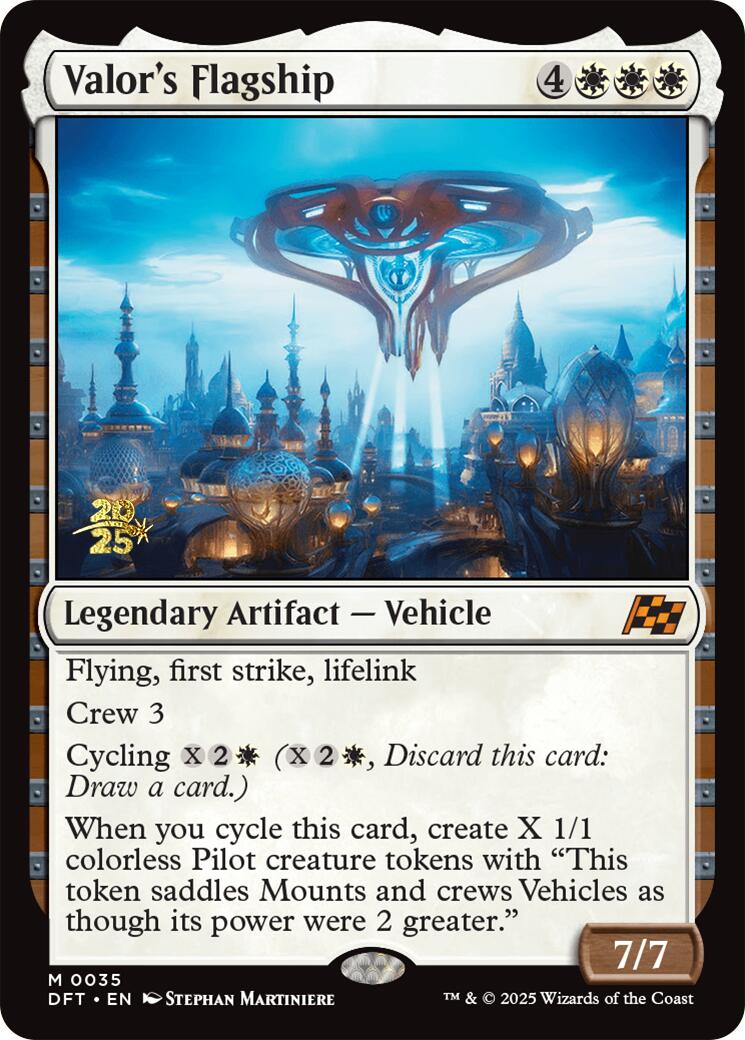 Valor's Flagship [Aetherdrift Prerelease Promos] | Jomio and Rueliete's Cards and Comics
