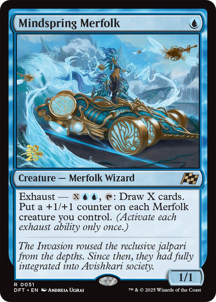Mindspring Merfolk [Aetherdrift Prerelease Promos] | Jomio and Rueliete's Cards and Comics