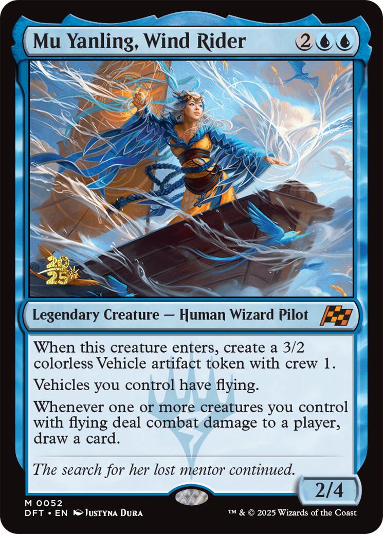 Mu Yanling, Wind Rider [Aetherdrift Prerelease Promos] | Jomio and Rueliete's Cards and Comics