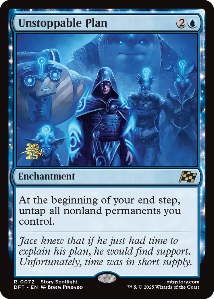 Unstoppable Plan [Aetherdrift Prerelease Promos] | Jomio and Rueliete's Cards and Comics
