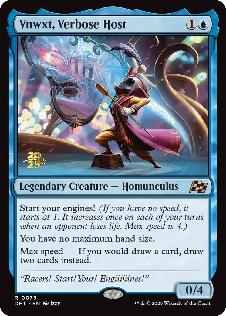 Vnwxt, Verbose Host [Aetherdrift Prerelease Promos] | Jomio and Rueliete's Cards and Comics