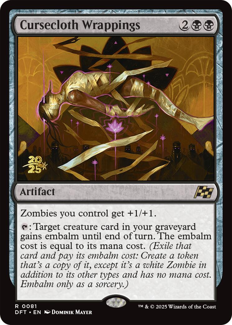 Cursecloth Wrappings [Aetherdrift Prerelease Promos] | Jomio and Rueliete's Cards and Comics