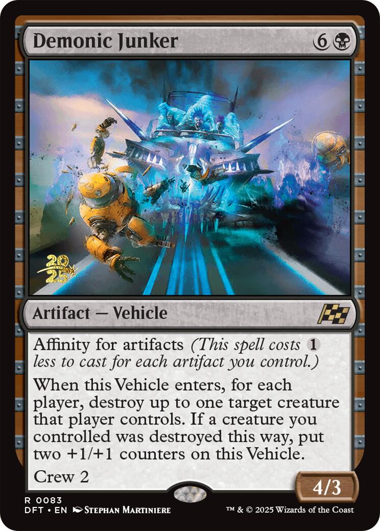 Demonic Junker [Aetherdrift Prerelease Promos] | Jomio and Rueliete's Cards and Comics