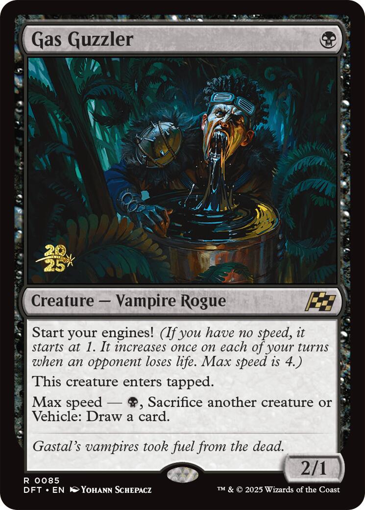 Gas Guzzler [Aetherdrift Prerelease Promos] | Jomio and Rueliete's Cards and Comics
