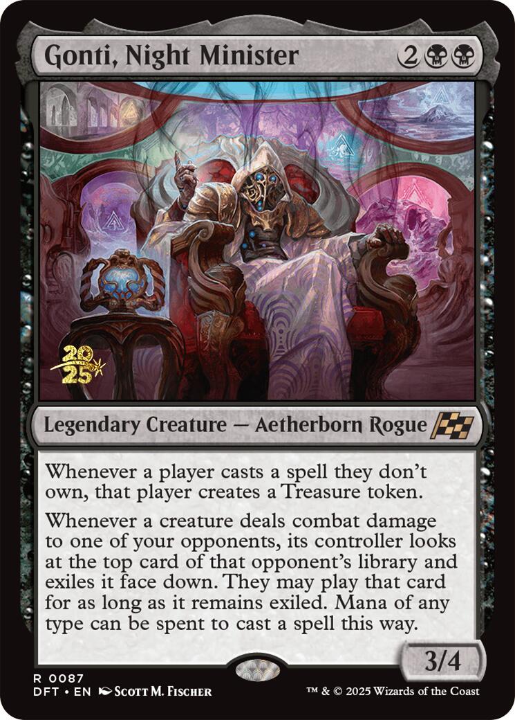 Gonti, Night Minister [Aetherdrift Prerelease Promos] | Jomio and Rueliete's Cards and Comics