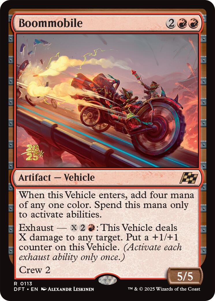 Boommobile [Aetherdrift Prerelease Promos] | Jomio and Rueliete's Cards and Comics