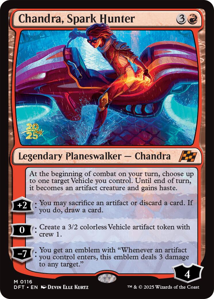 Chandra, Spark Hunter [Aetherdrift Prerelease Promos] | Jomio and Rueliete's Cards and Comics