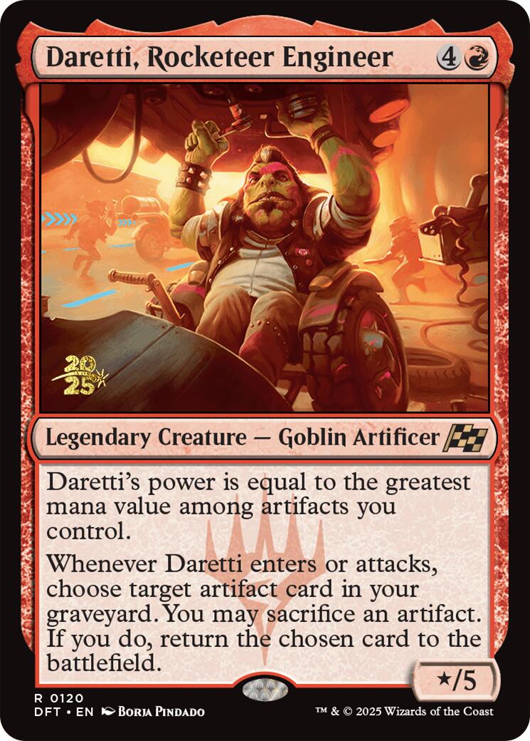 Daretti, Rocketeer Engineer [Aetherdrift Prerelease Promos] | Jomio and Rueliete's Cards and Comics