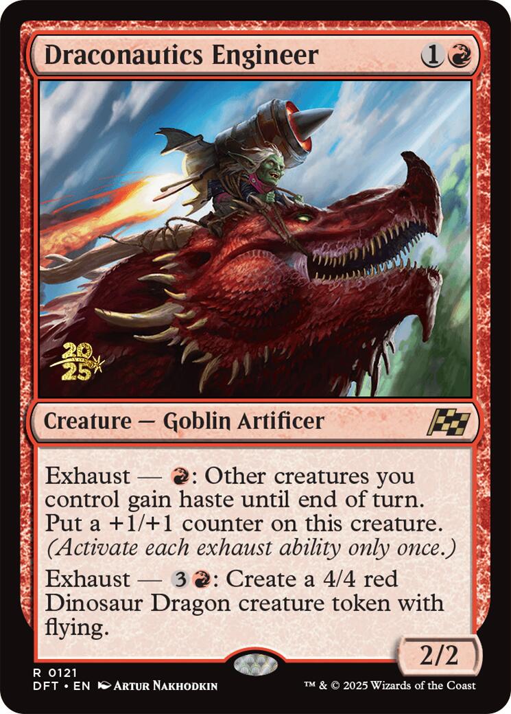 Draconautics Engineer [Aetherdrift Prerelease Promos] | Jomio and Rueliete's Cards and Comics