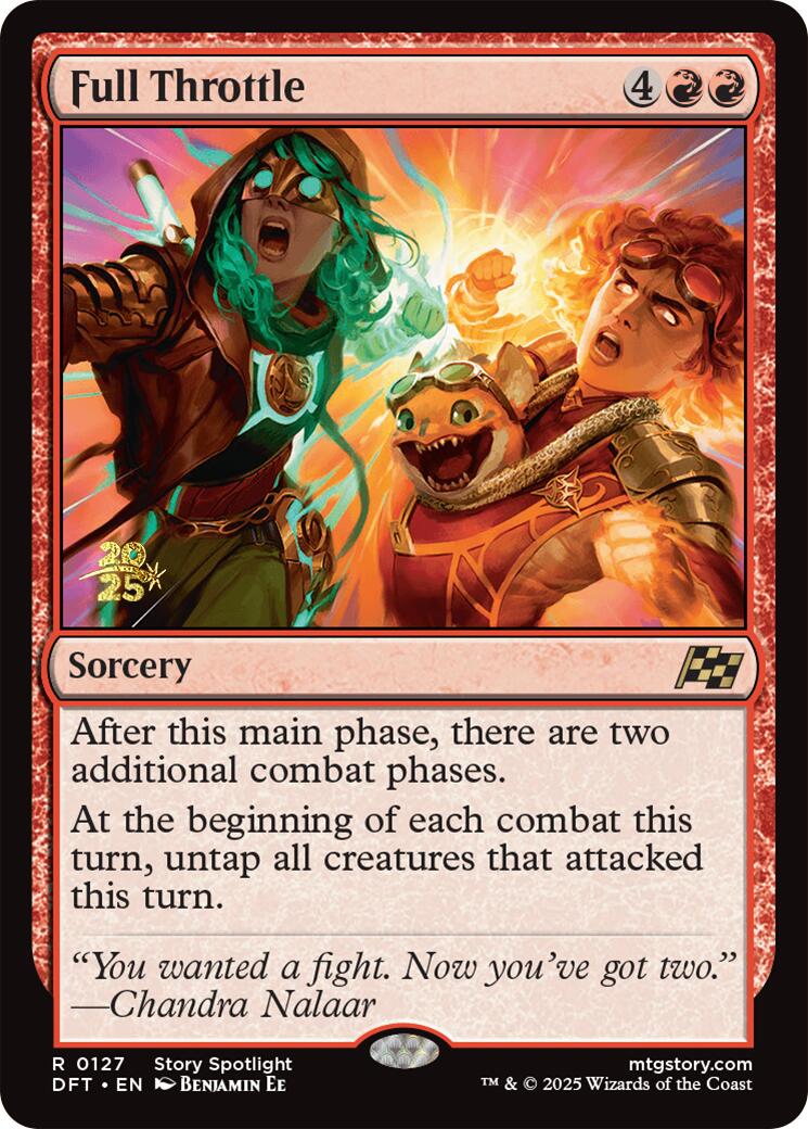 Full Throttle [Aetherdrift Prerelease Promos] | Jomio and Rueliete's Cards and Comics