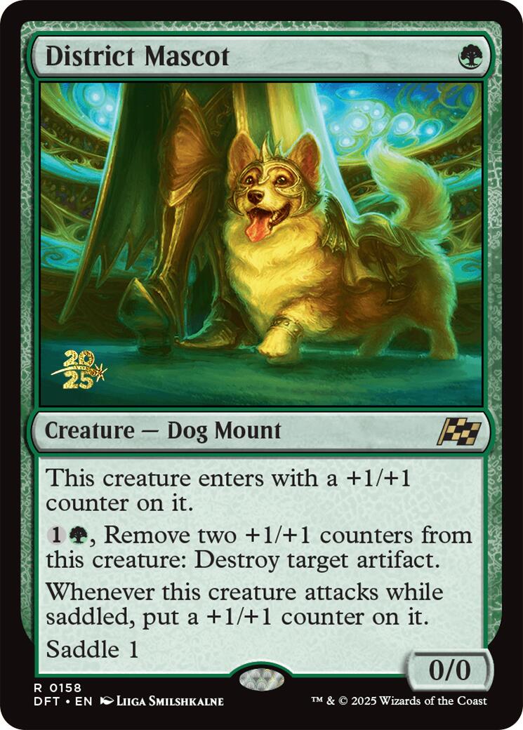 District Mascot [Aetherdrift Prerelease Promos] | Jomio and Rueliete's Cards and Comics