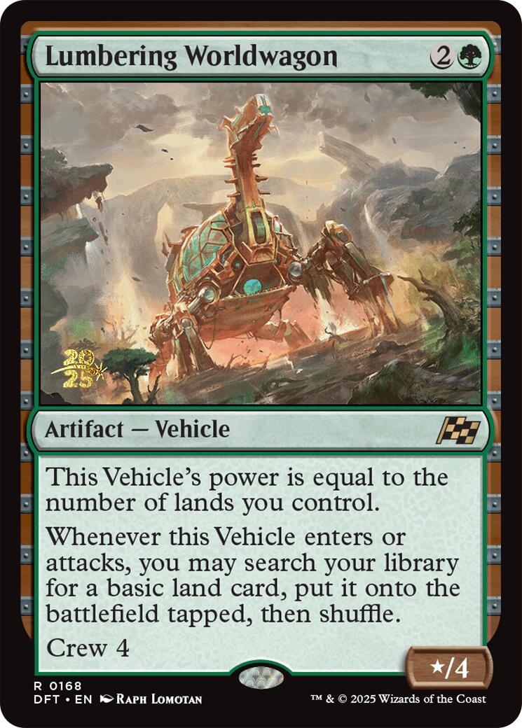 Lumbering Worldwagon [Aetherdrift Prerelease Promos] | Jomio and Rueliete's Cards and Comics