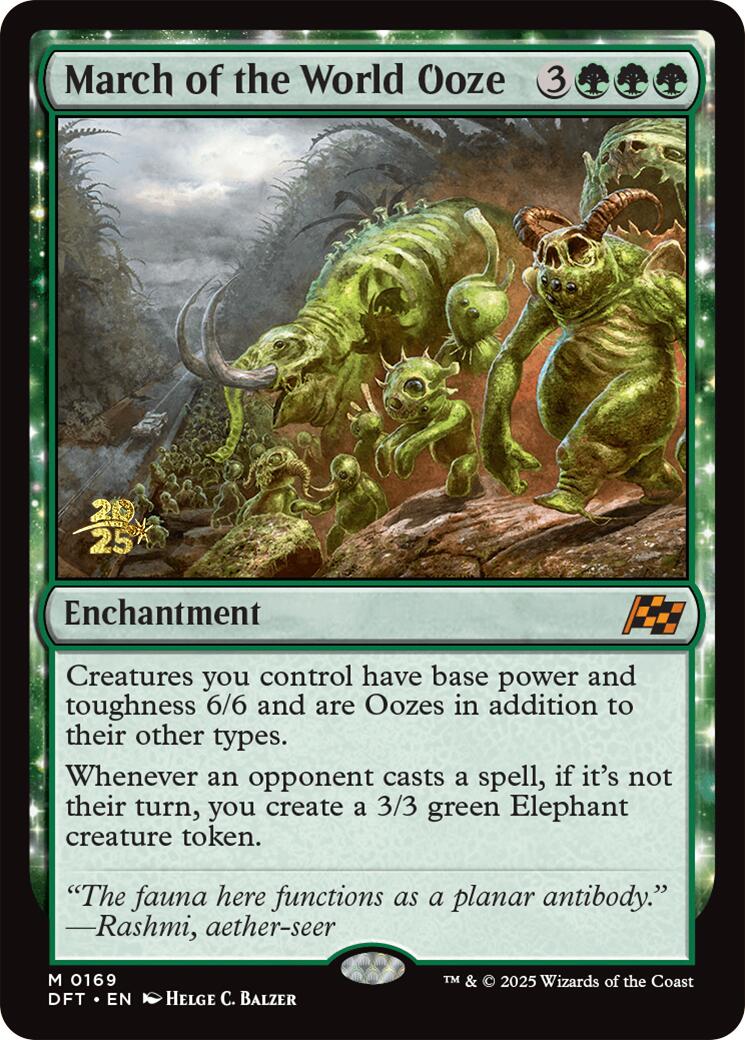 March of the World Ooze [Aetherdrift Prerelease Promos] | Jomio and Rueliete's Cards and Comics