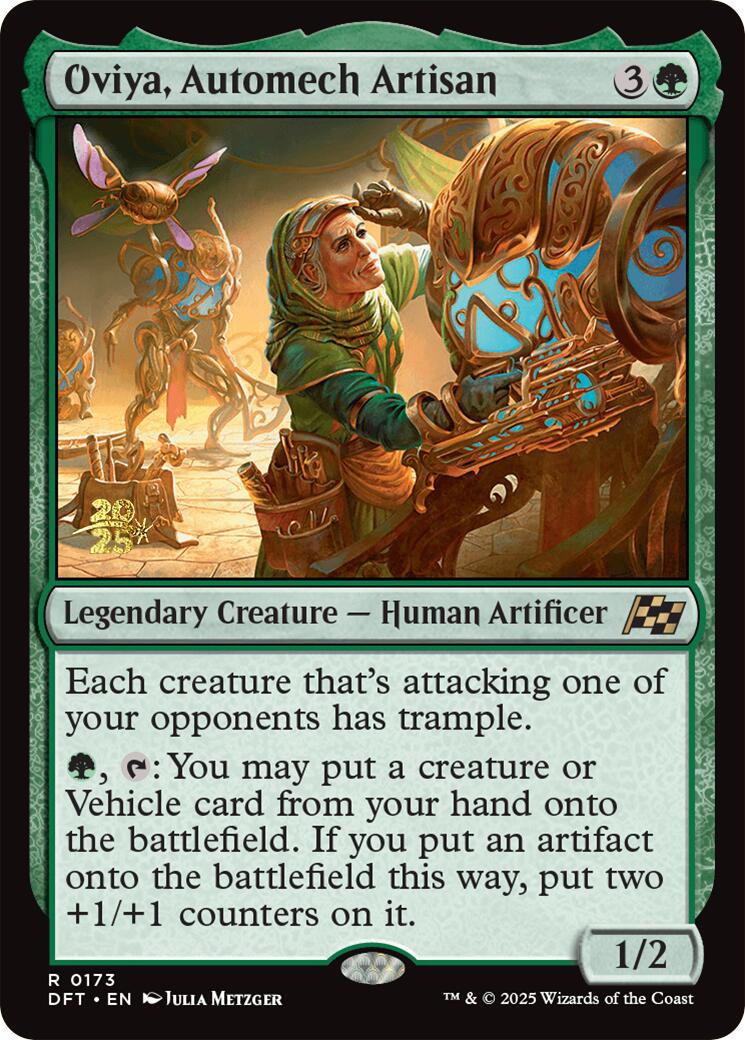 Oviya, Automech Artisan [Aetherdrift Prerelease Promos] | Jomio and Rueliete's Cards and Comics