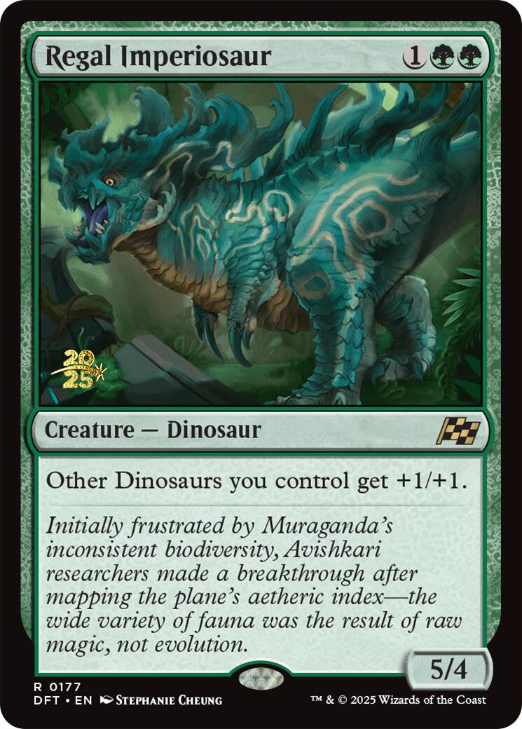 Regal Imperiosaur [Aetherdrift Prerelease Promos] | Jomio and Rueliete's Cards and Comics