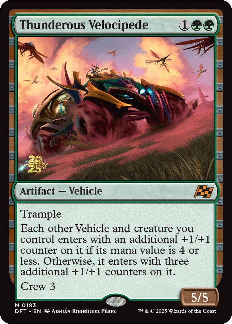 Thunderous Velocipede [Aetherdrift Prerelease Promos] | Jomio and Rueliete's Cards and Comics