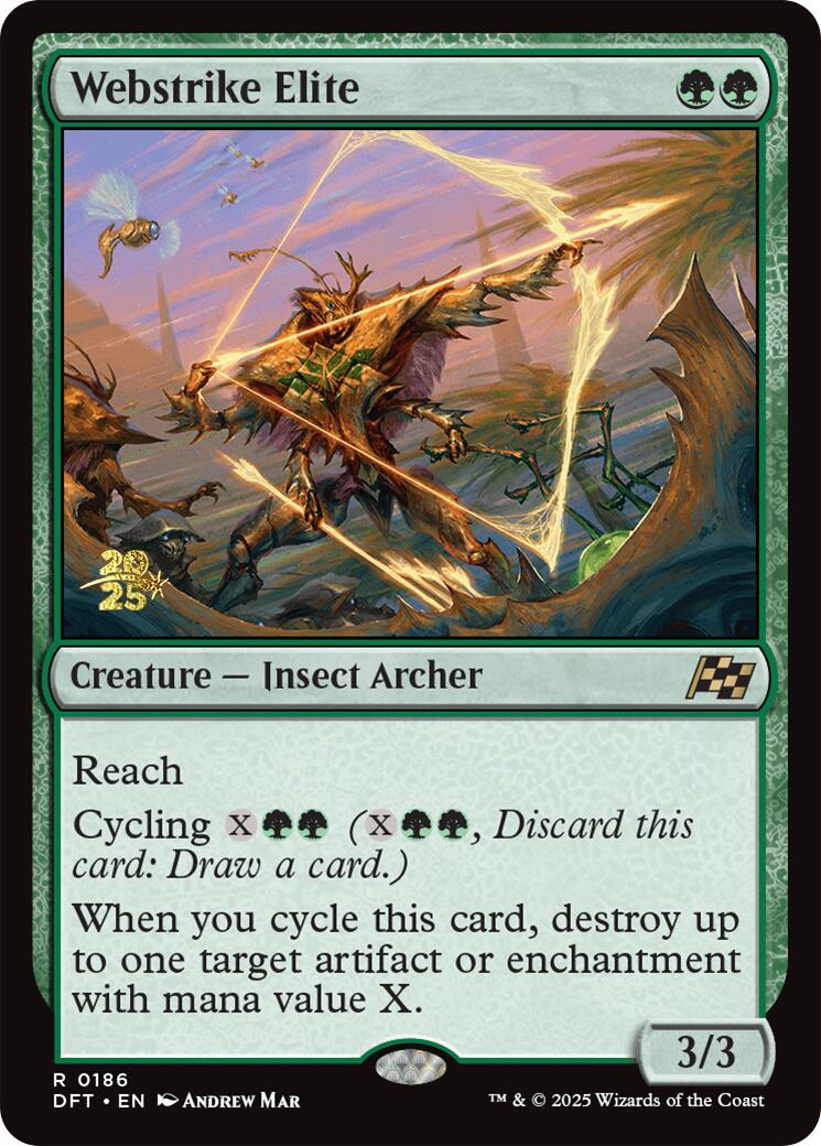 Webstrike Elite [Aetherdrift Prerelease Promos] | Jomio and Rueliete's Cards and Comics