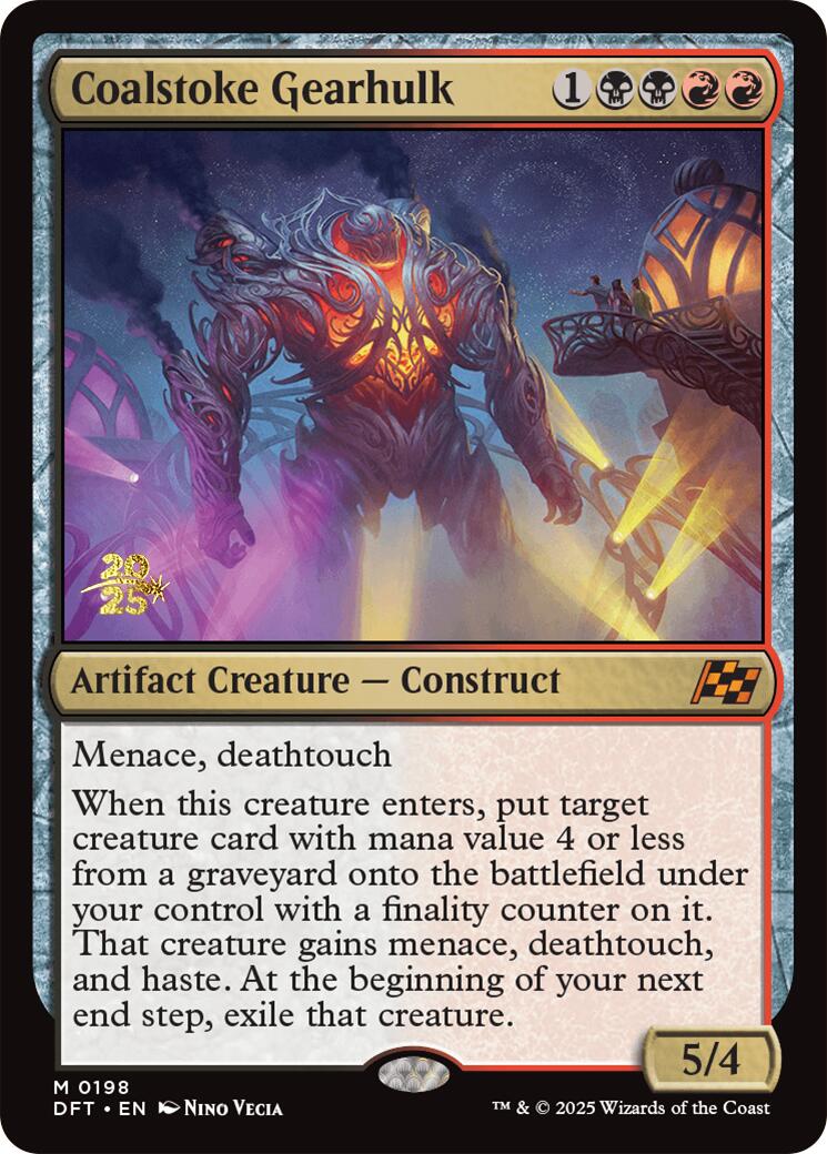 Coalstoke Gearhulk [Aetherdrift Prerelease Promos] | Jomio and Rueliete's Cards and Comics
