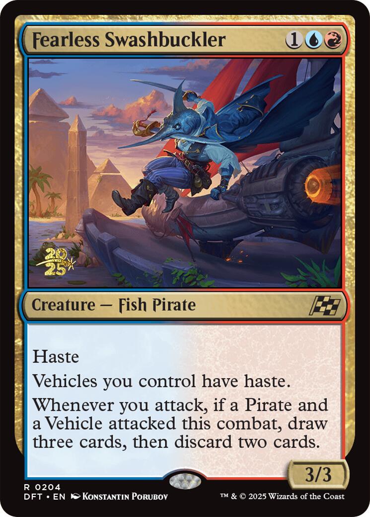 Fearless Swashbuckler [Aetherdrift Prerelease Promos] | Jomio and Rueliete's Cards and Comics