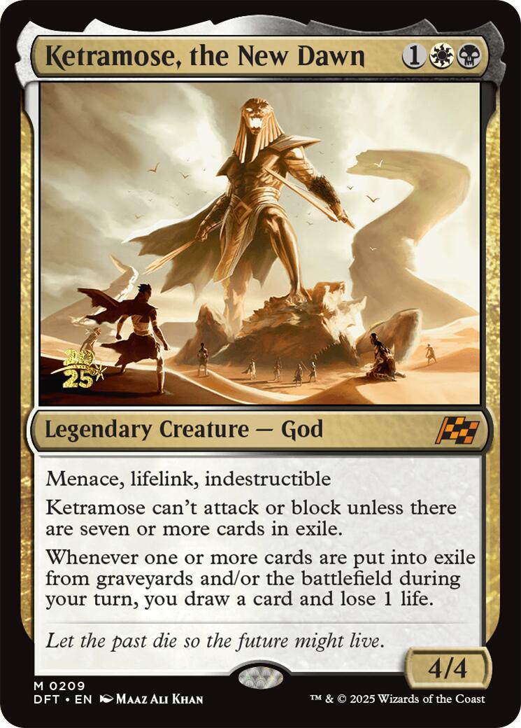 Ketramose, the New Dawn [Aetherdrift Prerelease Promos] | Jomio and Rueliete's Cards and Comics