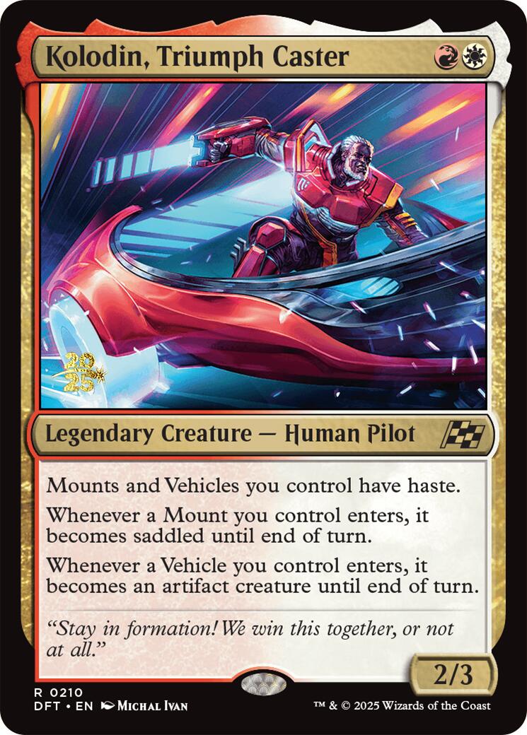 Kolodin, Triumph Caster [Aetherdrift Prerelease Promos] | Jomio and Rueliete's Cards and Comics